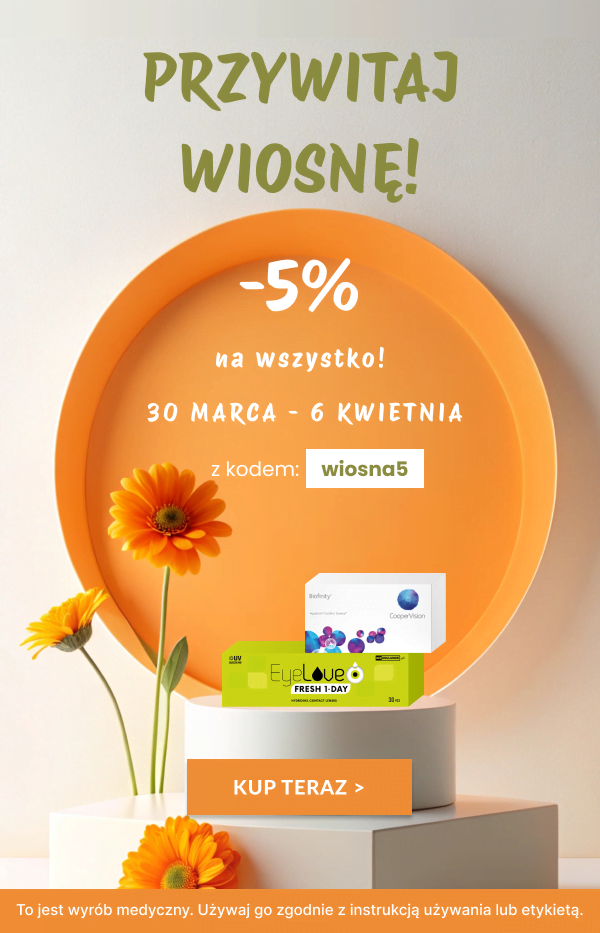 Przywitaj wiosnę! -5% na wszystko 30 marca - 6 kwietnia z kodem: WIOSNA5