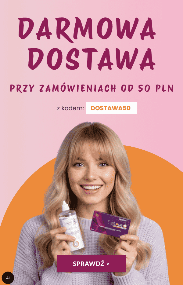 DARMOWA DOSTAWA od 50 PLN  z kodem: DOSTAWA50