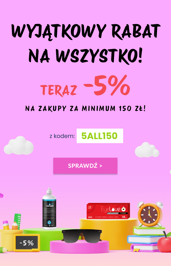 Wyjątkowy rabat na wszystko! Teraz -5% na zakupy za minimum 150 zł z kodem: 5ALL150